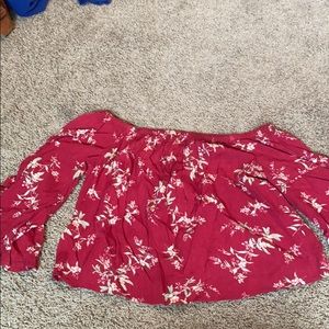 American eagle off the shoulder blouse